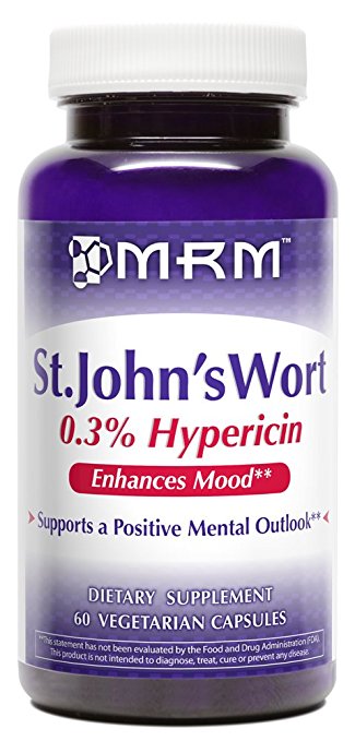MRM St. John's Wort 0.3% Hypericin 450 Mg Vegetarian Capsules, 60 Count