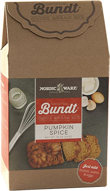 Nordic Ware Gourmet Bundt Pumpkin Spice Quickbread Mix, Brown