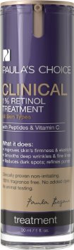 Paulas Choice Clinical 1 Retinol Treatment with Peptides and Vitamin C for Deep Wrinkles and Dark Spots - 1 oz