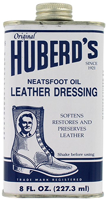 Huberd's Neatsfoot Oil Leather Dressing 8 Ounces (- Pack)