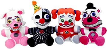 Five Nights at Freddy's Sisters Plush Toy Set of 4 (Ennard, Funtime Foxy, Funtime Freddy, Circus Baby)