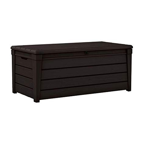 Keter Brightwood Resin 120-Gallon Outdoor Storage Deck Box