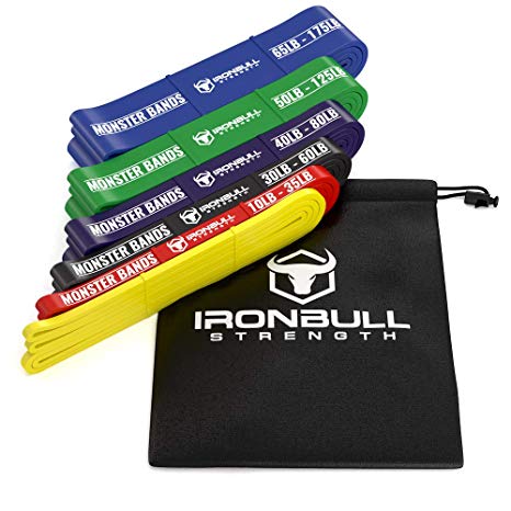 Pull Up Assist Bands, Premium Stretch Resistance Bands - Mobility Bands - Powerlifting Bands - Extra Durable and Heavy Duty Pull-Up Bands - Works with Any Pullup Station - 41 INCH Long Straps