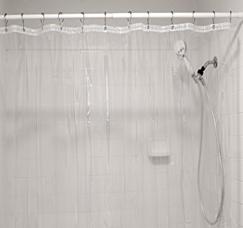 SimpleHouseware Mildew Resistant Shower Curtain Liner, 72 X 72-Inch, Clear