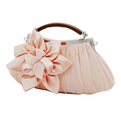 kingluck Floral Embellish Sheer Chiffon Exterior Party Clutch-evening Out Collection