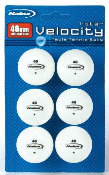 Halex 1 Star 6-Pack Table Tennis Ball