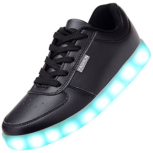Odema Women USB Charging LED Shoes Flashing Sneakers