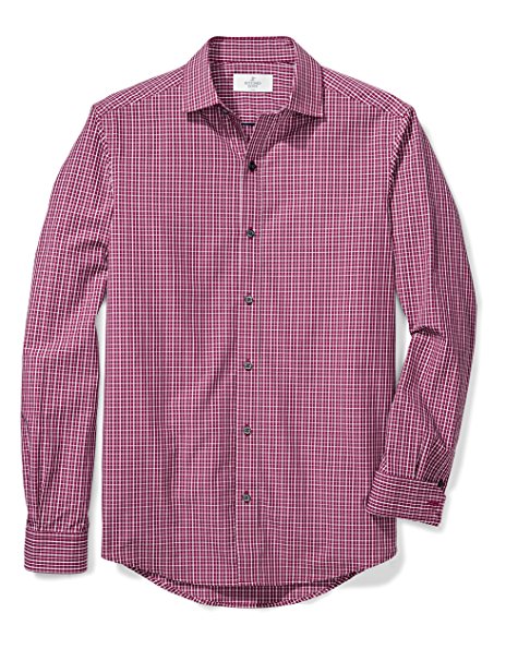 Buttoned Down Men's Fitted Spread-Collar Sport Shirt