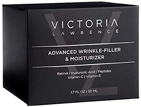 Advanced Deep Wrinkle-Filler & Moisturizer Cream with Anti-Aging Effect - with Increased Volume of Retinol, Hyaluronic Acid, Peptides, Stay-C 50 (Vitamin-C), Matrixyl, Aquaxyl, Vitamin-E - 1.7 fl oz