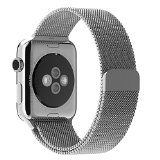 Apple Watch Band JETech 38mm Milanese Loop Stainless Steel Bracelet Strap Band for Apple Watch 38mm All Models No Buckle Needed