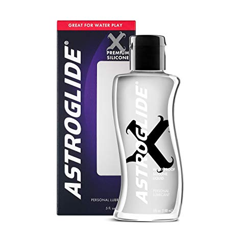 Astroglide X, Premium Waterproof Silicone Personal Lubricant, 5 oz.