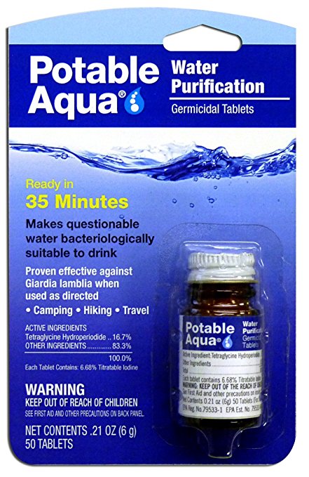Potable Aqua Water Tablets