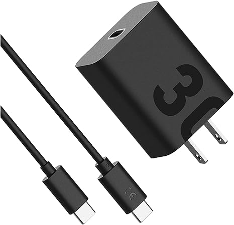 Motorola TurboPower 30 USB-C Charger with 1m USB-C to USB-C Cable for Motorola Edge (2021/2022), Edge 5G UW, Edge  (2022/2023), Edge Plus 5G UW (2022), Razr  (2023), ThinkPhone by Motorola