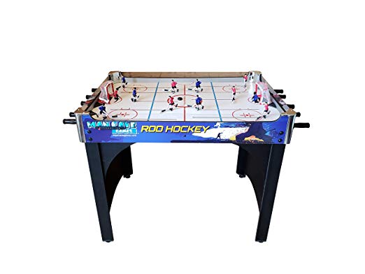 ManCave Games 40" Rod Hockey Game. Head-to-Head Table Hockey with Manual Scoring. Great Size, Durability & Easier for Kids to Play Than Dome Hockey.