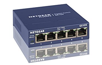 NETGEAR GS105UK 5-Port Gigabit Unmanaged Ethernet Switch