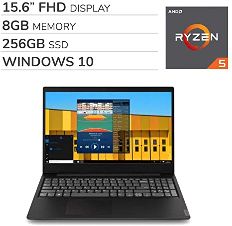 Lenovo IdeaPad S145 2019 Premium 15.6” FHD Laptop Notebook Computer,AMD Ryzen 5-3500U 2.0 GHz, AMD Radeon Vega 8, 8GB RAM, 256GB SSD, No DVD, Wi-Fi, Bluetooth, Webcam, HDMI, Windows 10 Home