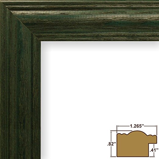 Craig Frames 440GR 24 by 36-Inch Poster Frame, Solid Wood, 1.265-Inch Wide, Green