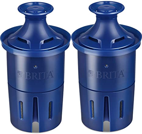 2 Pack Long Last Replacement Filters for Brita Water Pitchers