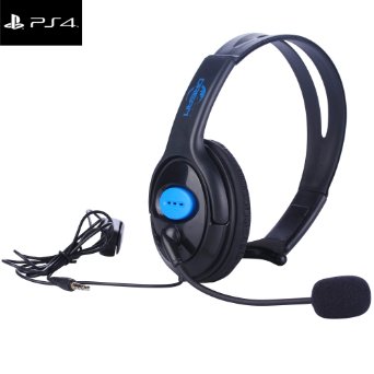 PS4 Wired Unilateral Headphone, Megadream® Adjustable 3.5mm Online Live Game Gaming Chat Headset with Microphone & Volume Control for Sony Playstation 4 Controller - Good Quality Balance Sound