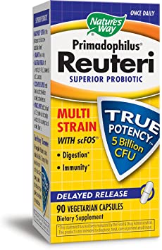 Nature's Way Primadophilus Reuteri, 5 Billion, 90 Capsules