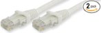 Lynn Electronics OLG20CWHW-015 Optilink CAT6 Made in The USA Snagless Ethernet Cable, 15-Feet, White, 2-Pack