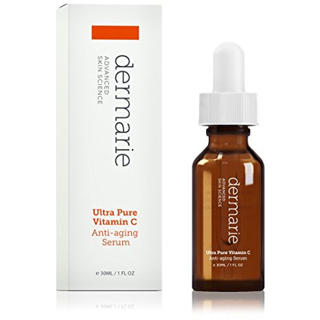 Dermarie Ultra Pure Vitamin C Anti-aging Face Serum, 1.0 oz. / 30 ml