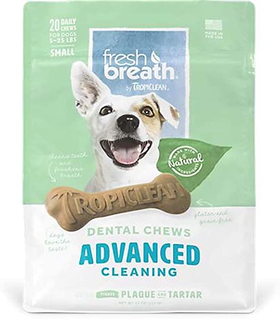 Tropiclean Advanced Cleaning Dental Chews for Small Dogs, 20 Count