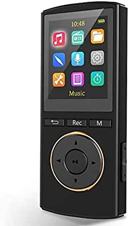 MP3 Players,MP3 Player with Bluetooth 5.0 Supports 1600 Song and 1800 Minutes of Playtime,Recording Pen Bluetooth MP3 Player 2-in-1,FM Radio,Lightweight 1.25 oz for Running