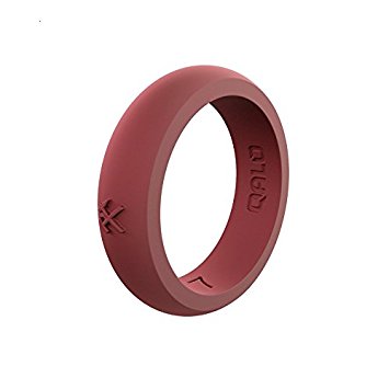 QALO Women's Desert Rose Classic Q2X Silicone Ring, Size 7