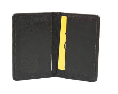 RFID 100% leather Blocking Business Card Case Holder - Blocks Electronic Pick Pocketing [RFID701-18-01]