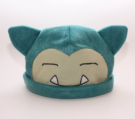 1 X Pokemon Snorlax Cosplay Soft Cute Plush Toy Cap Warm Soft Hat