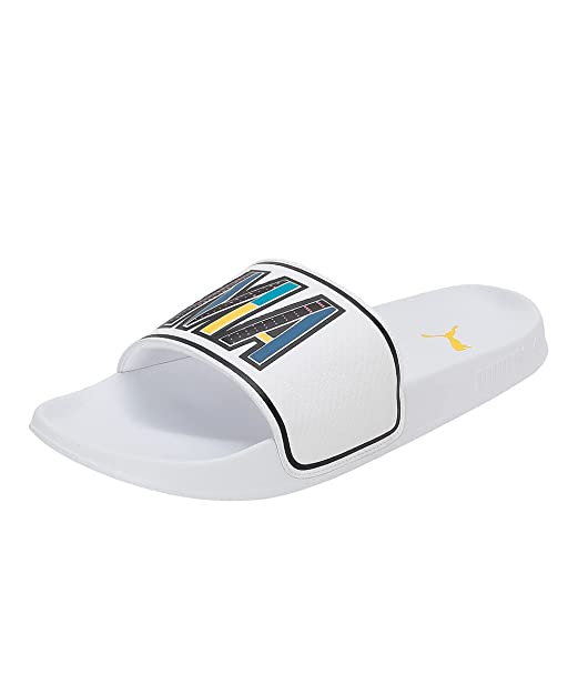 Puma Unisex-Adult Leadcat 2.0 SWxP White-Black-Tangerine Slide - 8 UK (38751401)