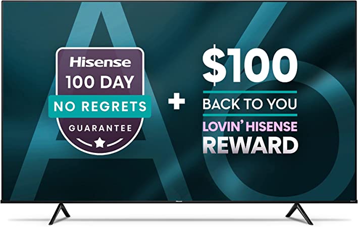 Hisense A6 Series 70-Inch Class 4K Ultra HD Smart Google TV with Voice Remote (70A6H, 2022 Model)