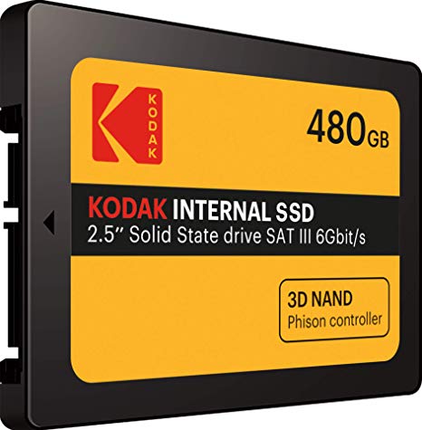 Kodak 480 GB Internal SSD, Yellow