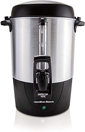 Hamilton Beach Fast Brew Coffee Urn, 45 Cup Capacity, Stainless Steel (40521)