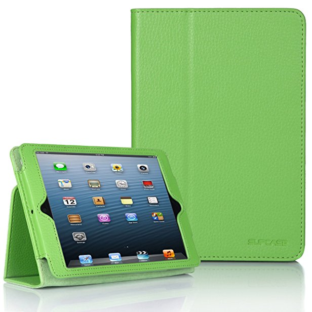 SupCase Slim Fit Folio Leather Case Cover for 7.9-Inch Apple iPad mini, Green (MN-62A-GN)
