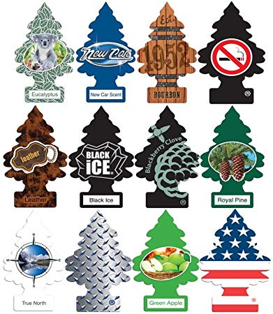 Little Trees Car Air Freshener Masculine Super Variety pack 12 Count