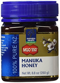 Manuka Health - MGO 550+ Manuka Honey, 100% Pure New Zealand Honey, 8.75 oz (250 g)