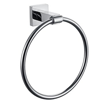 KES A2280 Bathroom Lavatory Towel Ring Wall Mount, Polished Stainless Steel