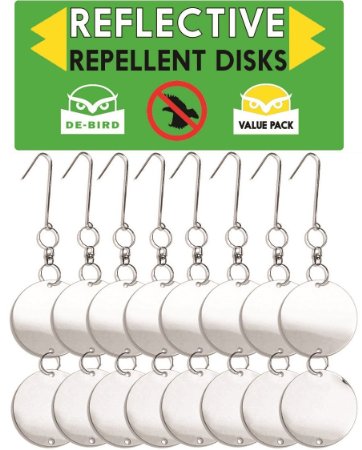 Bird Repellent Disks- An Attractive Wildlife-Friendly Solution To Your Pest Problem Robust and Reliable Secure Your Property From Damage and Mess Ward off Woodpeckers Pigeons Grackles and More