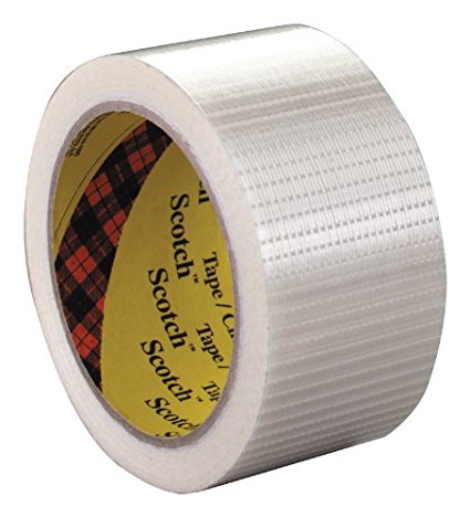 Scotch Bi-Directional Filament Tape 8959 Transparent, 50 mm x 50 m, Conveniently Packaged (Pack of 1)