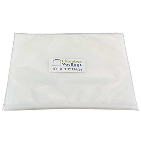 100 Vacuum Chamber Pouches 3-Mil 10" X 13" ChamberVacBags for all Chamber Sealer Machine