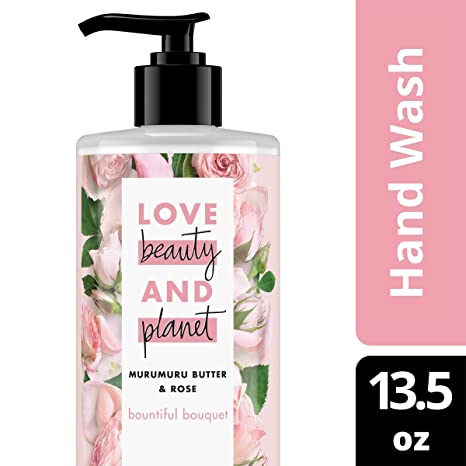 LBP BODY WASH Love Beauty and Planet Bountiful Bouquet Murumuru Butter & Rose Hand Wash 13.5 oz