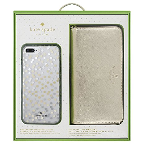 Kate Spade Universal Zip Wristlet and iPhone 8 Plus Case Gift Box Set
