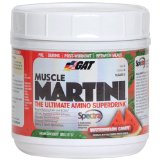 GAT Muscle Martini The Ultimate Amino Super Drink with 30 Fruit and Vegetable Extracts Watermelon Candy 360 Gram