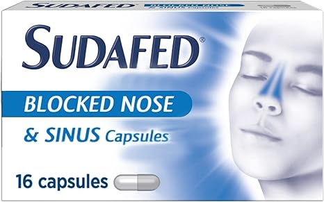 Sudafed Fever, Blocked Nose & Sinus Capsules, 16 Capsules