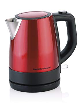 Hamilton-Beach 40798C 1 L Cordless Kettle, Metallic Red