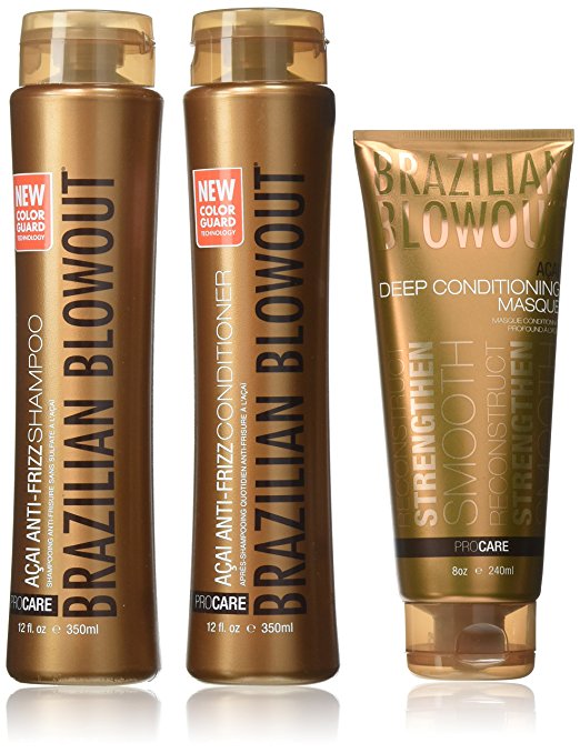 Brazilian Blowout Aftercare Kit Shampoo, Conditioner, Masque