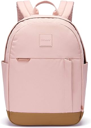 Pacsafe GO 15L Anti Theft Backpack, Sunset Pink