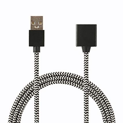 DR Magnetic USB Smart Charger Cable, Double-Braided Nylon Fast Charging Cable - 2.6ft (Mix)